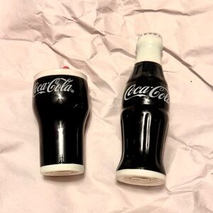 Coca-Cola Black and White Collectible Shaker Set